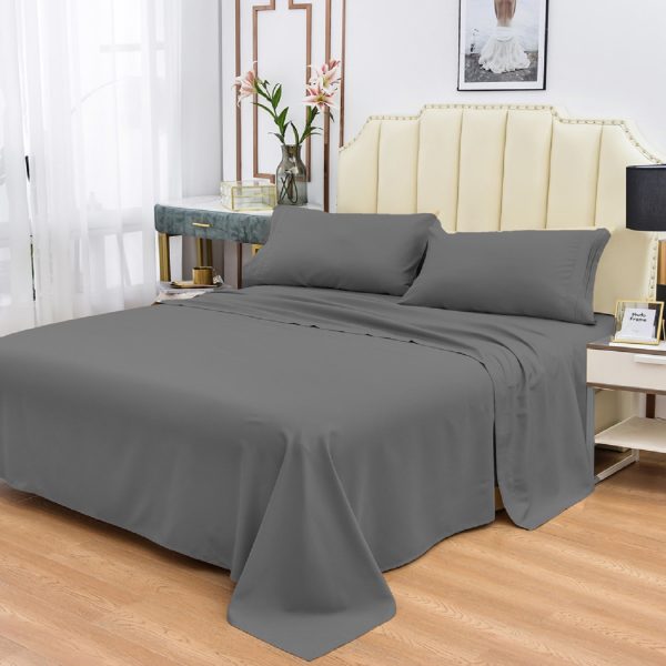 King Size Wash Cotton Bed Sheet  with Two Pillow Cover