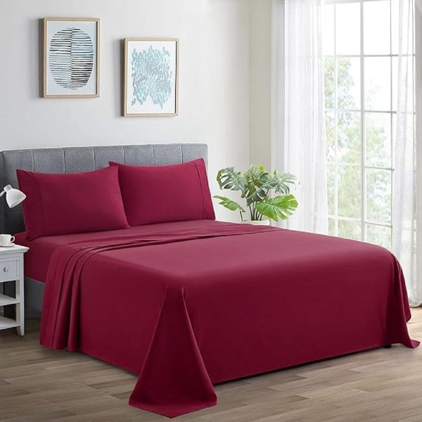 King Size Wash Cotton Bed Sheet  with Two Pillow Cover