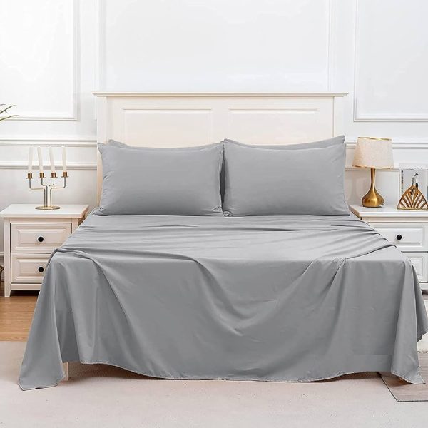 King Size Wash Cotton Bed Sheet  with Two Pillow Cover