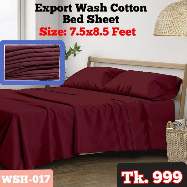 Export Quality Wash Cotton Bed Sheet