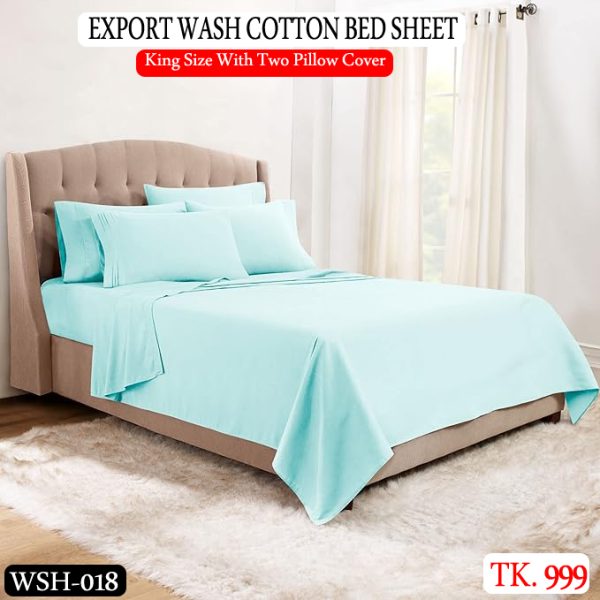 Export Quality Wash Cotton Bed Sheet